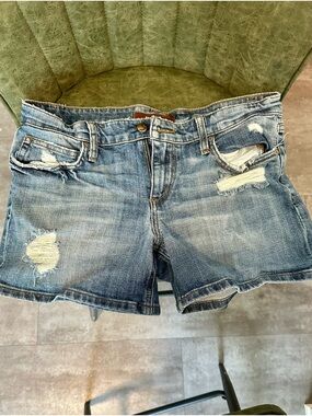 Joe's Jeans Light Blue Distressed Denim Shorts